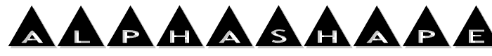 AlphaShapes triangles font